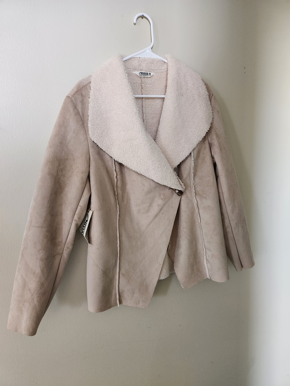 Mountain Khakis Cream Faux-Suede Sherpa Jacket M Medium NWT